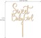 Sweet Baby Girl Cake Topper It's a Girl Baby Shower Gender Reveal Party Cake Decoration in Wood